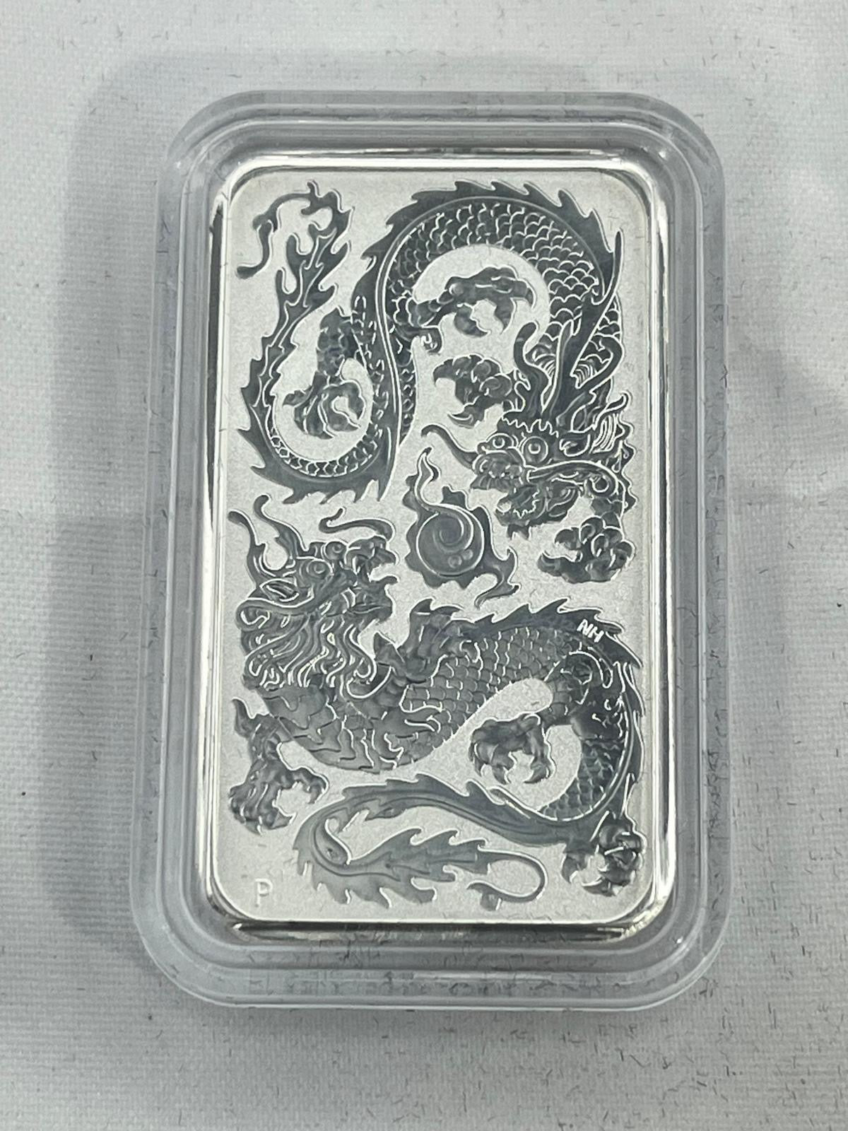 Silver bars Rectangular Dragons 8 x 1 oz