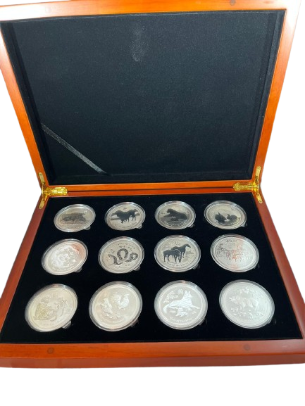 12 x 1oz - Lunar Series II Complete 2008-2019 – Opulence by LKL