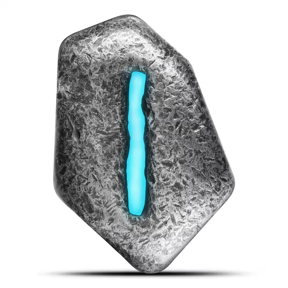 2025 Germania Runes - Isaz 1oz Silver Ennobled Cast Bar