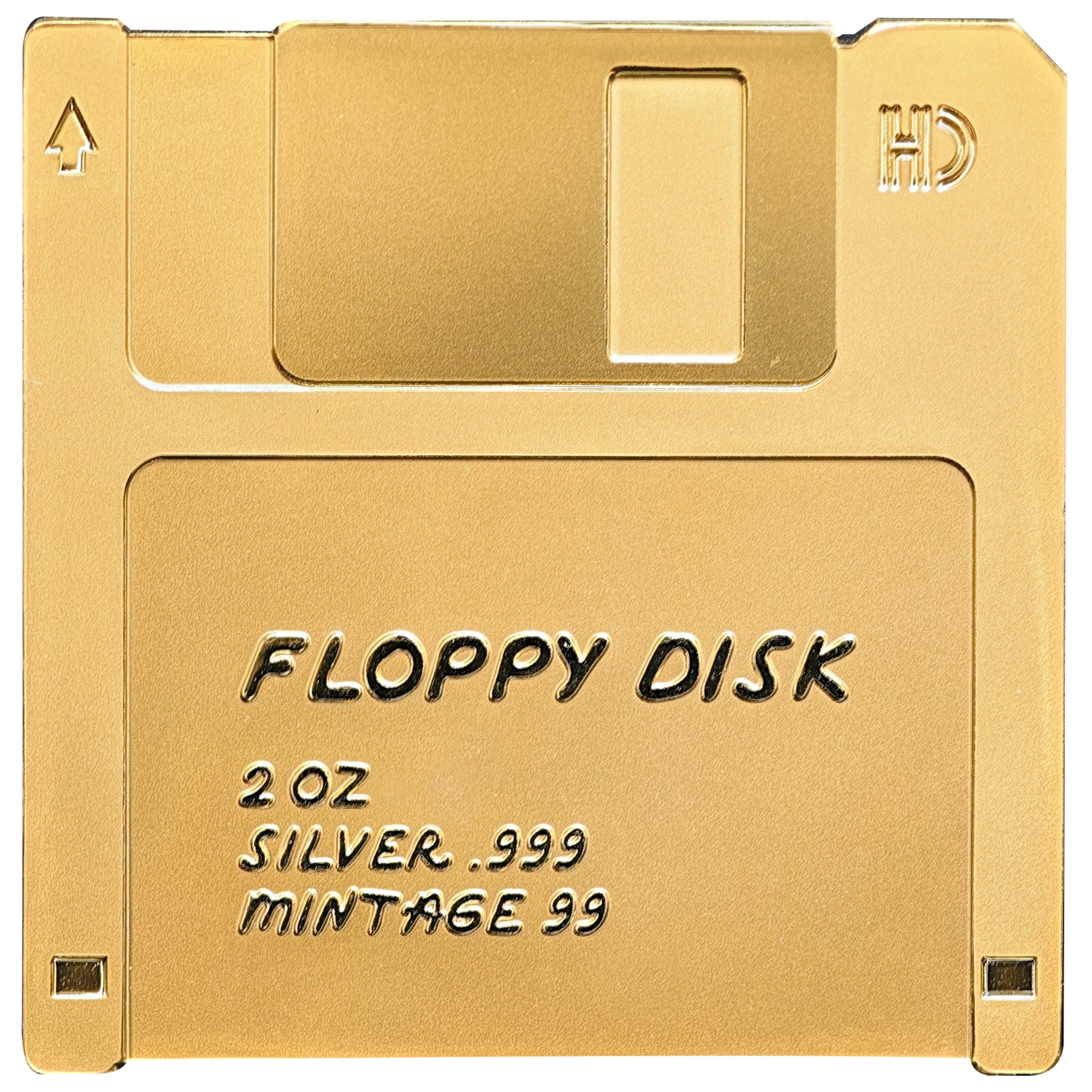 Niue – Floppy Disk Gilded - TechStalgic
