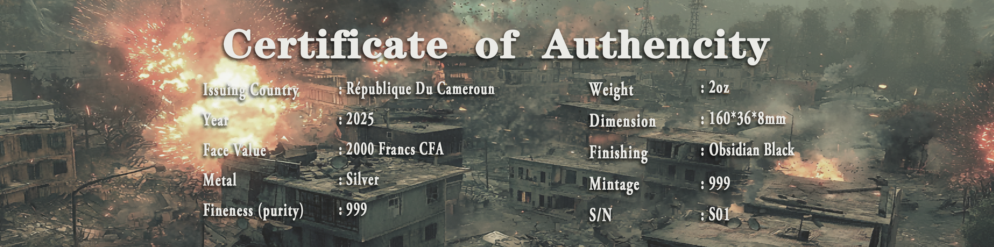 Cameroon - Rocket Launcher - 2 oz