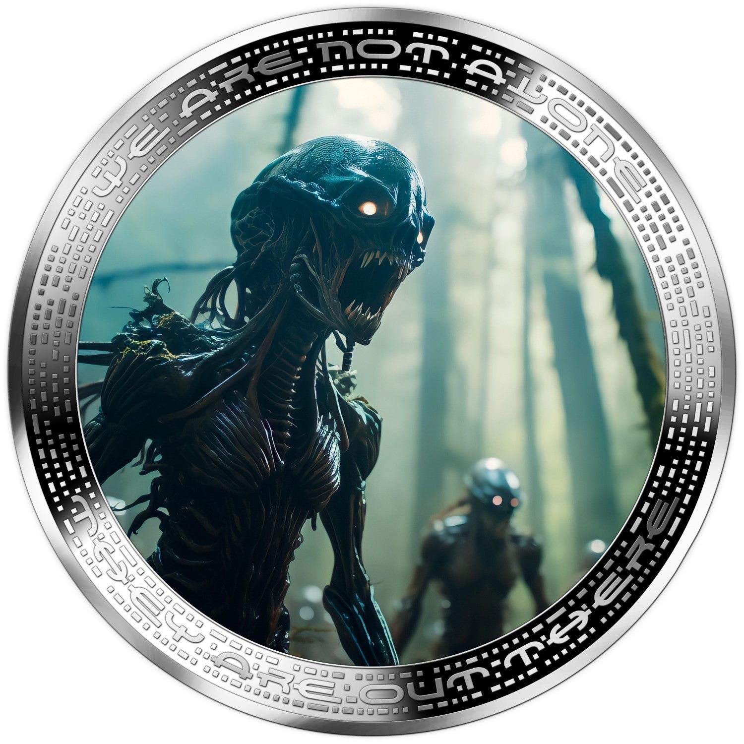 Aliens in Forest – Alien & UFO series 2 oz