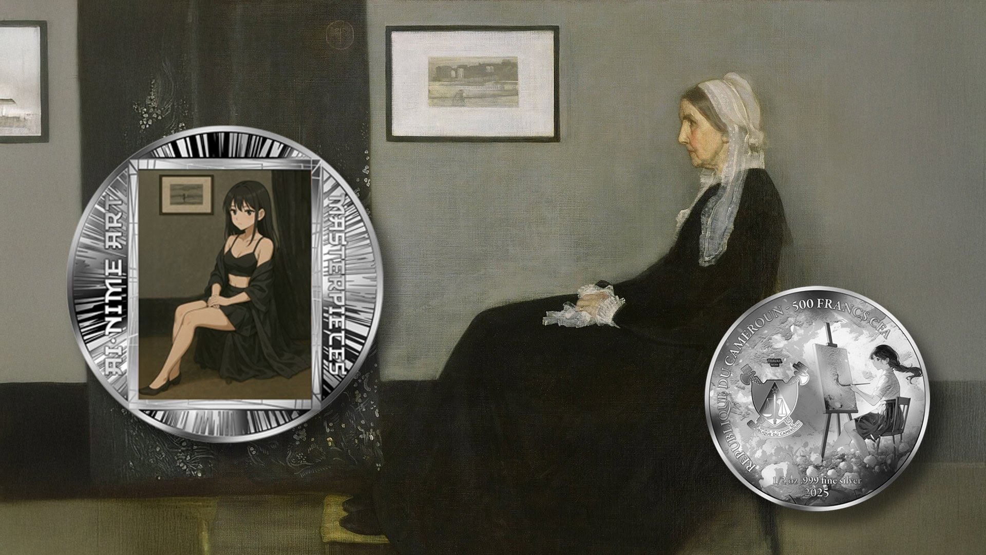 Cameroon – AI•NIME Art - Whistlers Mother