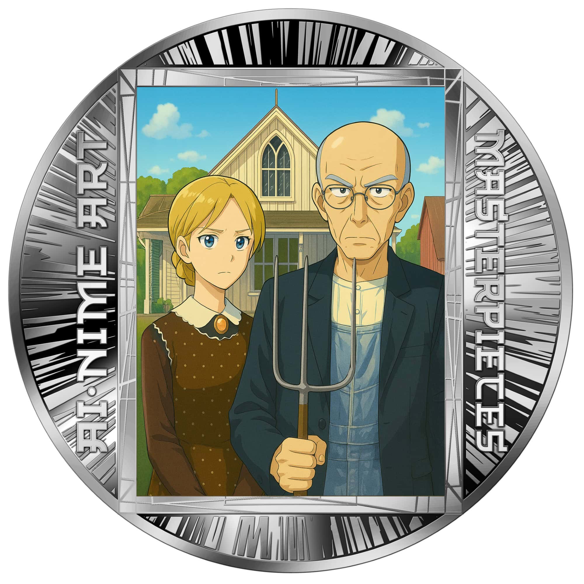 Cameroon – AI•NIME Art - American Gothic