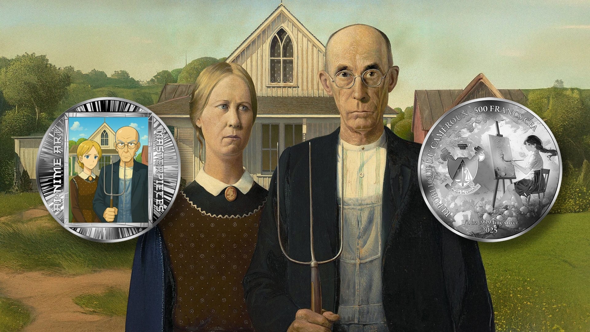 Cameroon – AI•NIME Art - American Gothic