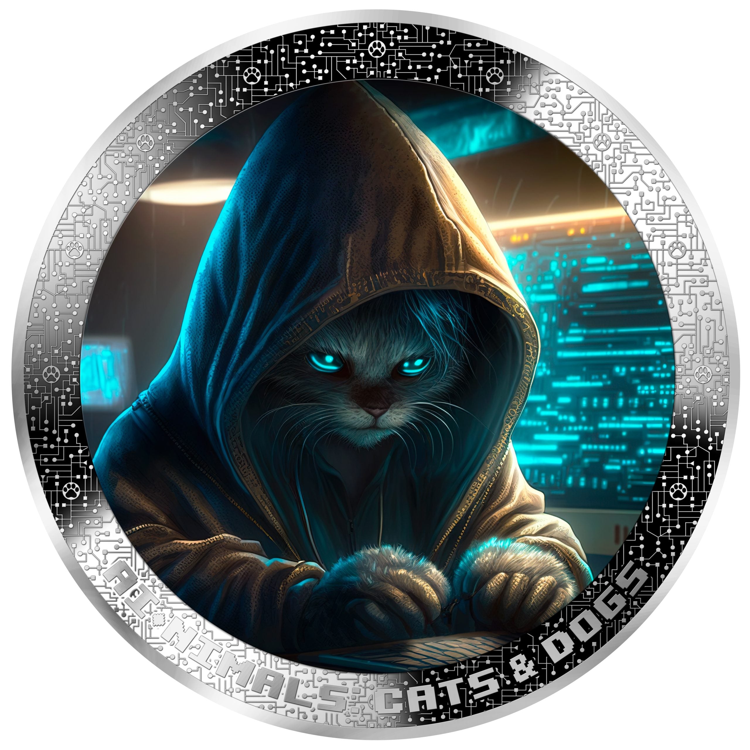 Cameroon – AI•NIMALS - Hacker Cat