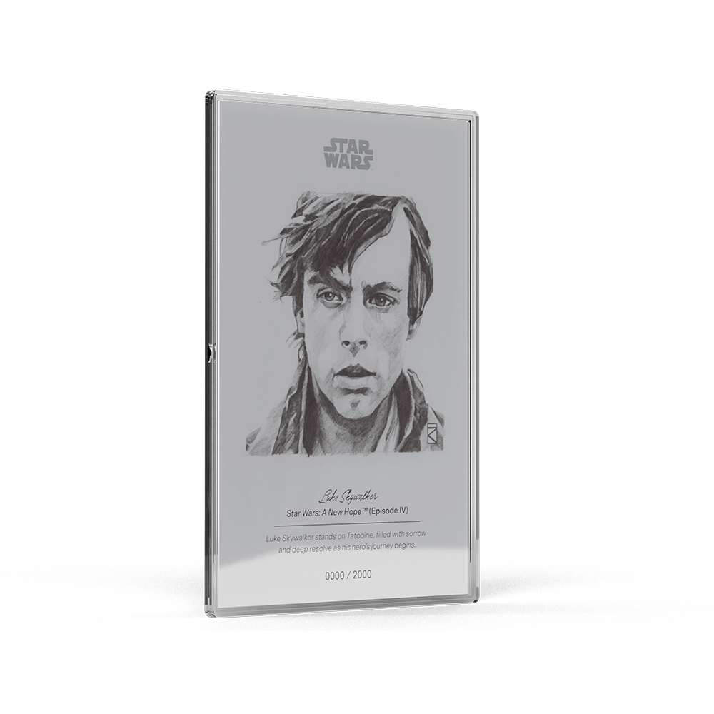 Niue - STAR WARS - SKETCH SERIES - Luke Skywalker Foil
