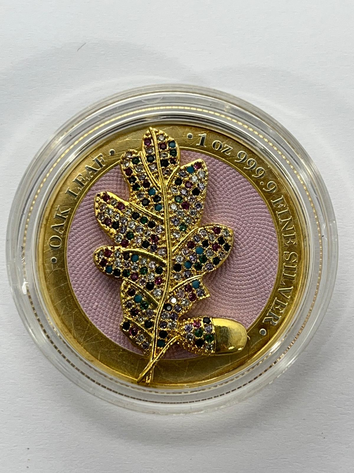 Oak Leaf Bejeweled (Pink) - 1 oz