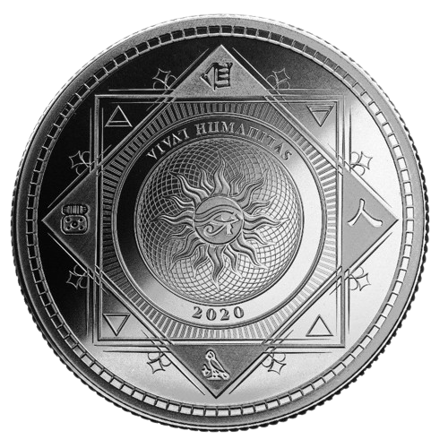 2020 - 1 oz - Tokelau Silver Vivat Humanitas Coin (In Capsule)