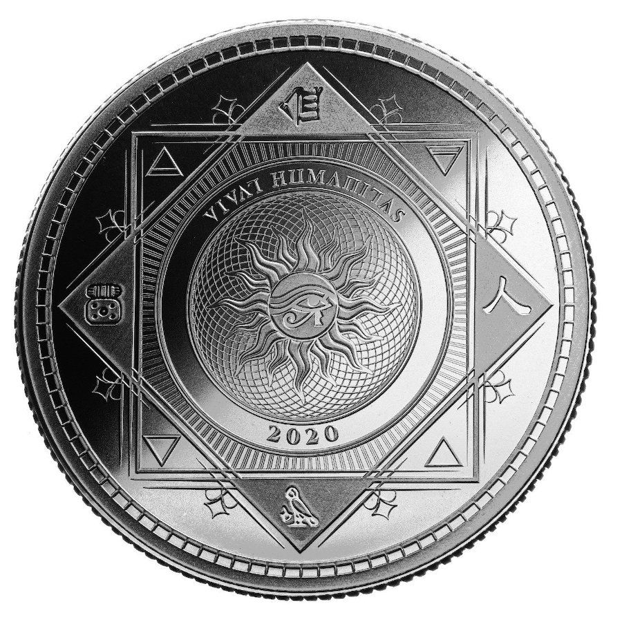 2020 - 1 oz - Tokelau Silver Vivat Humanitas Coin (In Capsule)