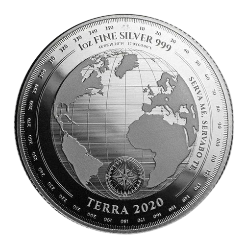 2020 - 1 oz - Tokelau Silver Terra Coin (In Capsule)