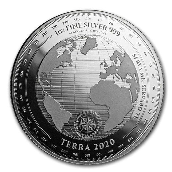 2020 - 1 oz - Tokelau Silver Terra Coin (In Capsule)