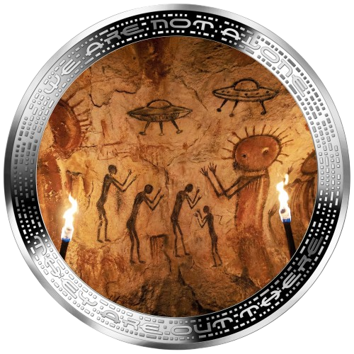 Cameroon - We are not alone – Prehistoric Alien Painting
