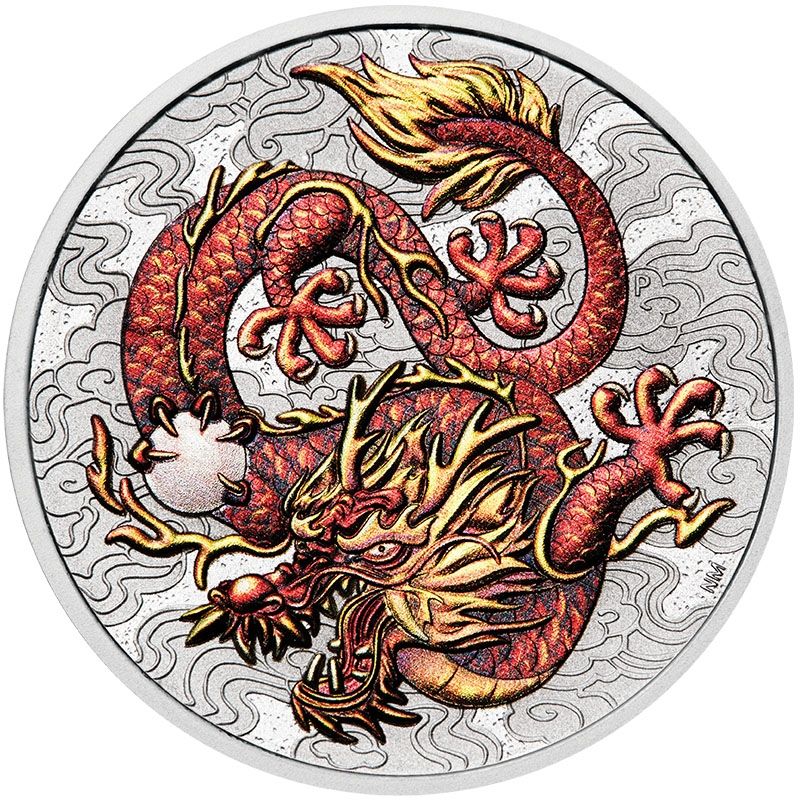 Chinese Myths: Silver Dragon 2021 - 1 oz