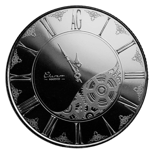 2018 1 oz Silver Chronos Round Proof-Like (In Capsule)