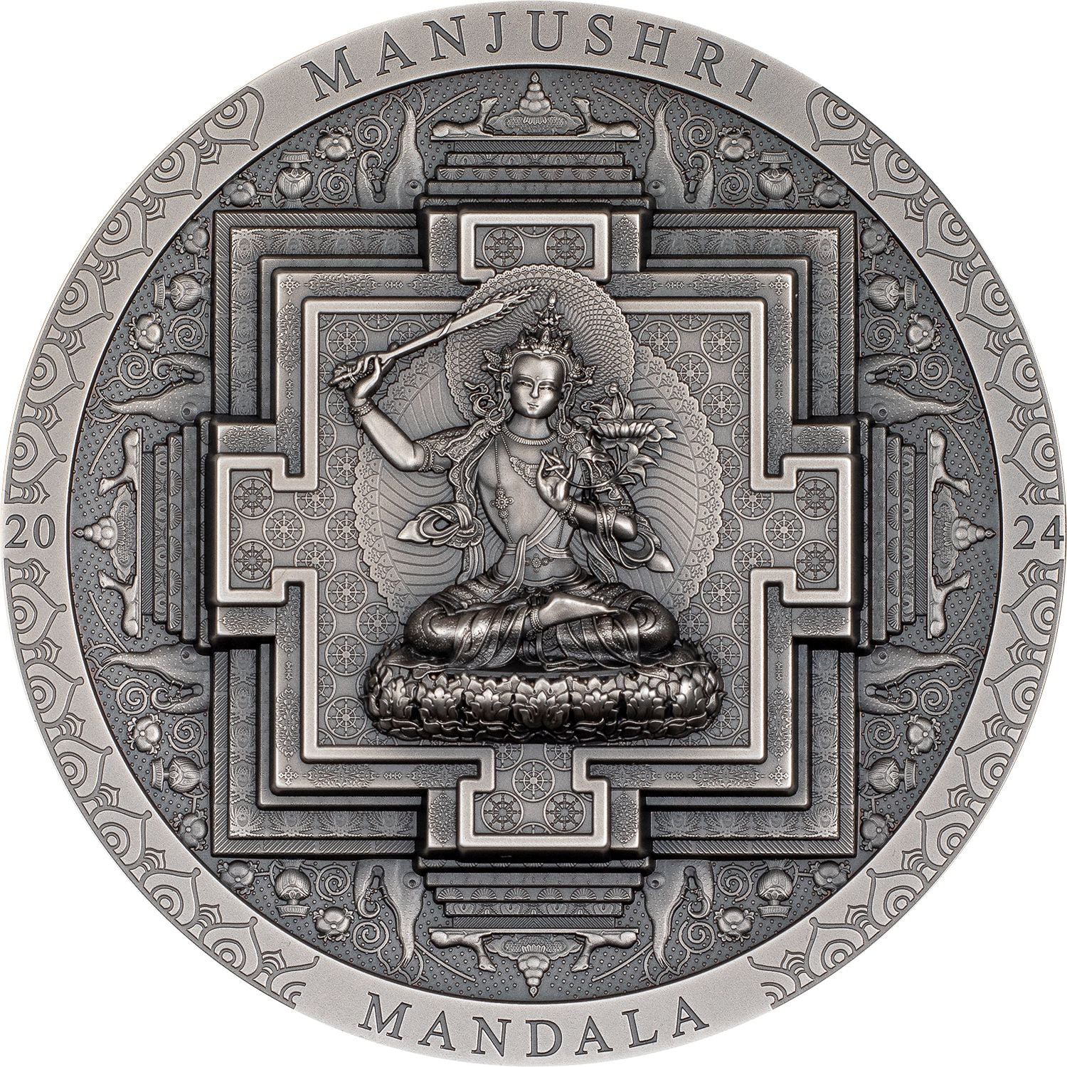 Mongolia - Archeology & Symbolism - Manjushri Mandala Antiqued