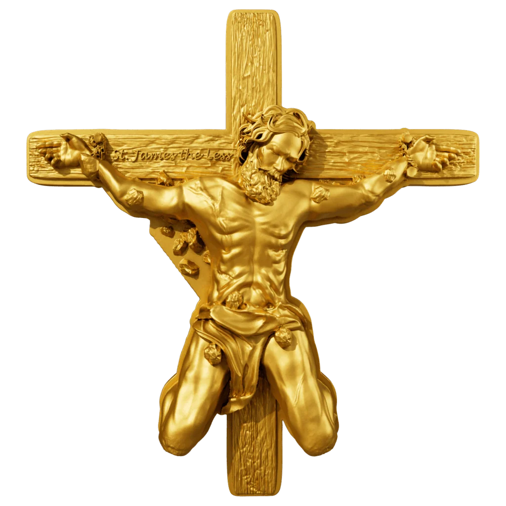 Cameroon - Saint James the Less 12 Apostle Series GILDED - 2 oz