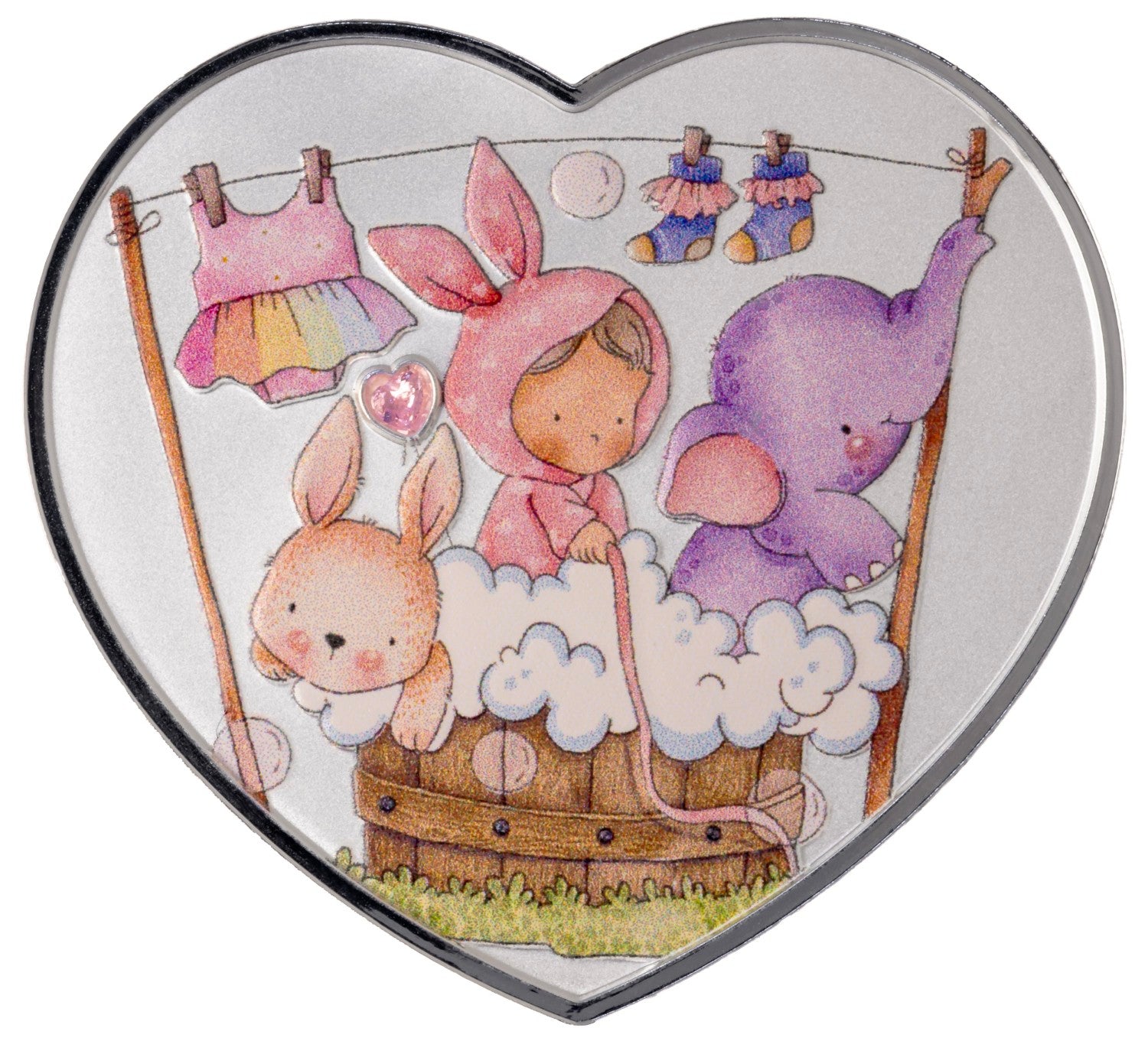 Cameroon - Baby Girl - New Born Heart series - 1 oz