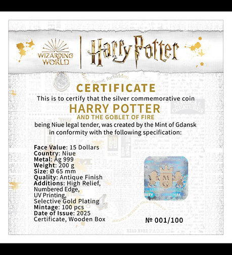 Niue - Harry Potter and Goblet of Fire - 200 g