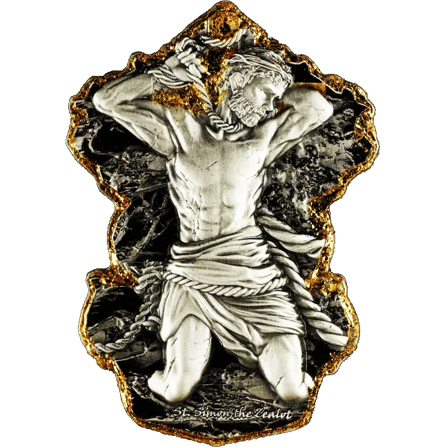 Cameroon - Saint Simon 12 Apostle Series ANTIQUE - 2 oz