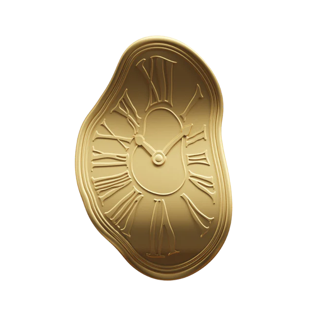 Niue - MELTING CLOCK Salvador Dali Gilded - 1,5 oz