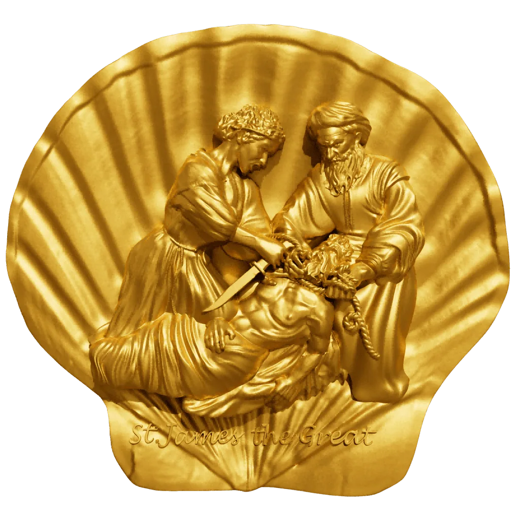 Cameroon - Saint James The Great 12 Apostle Series GILDED - 2 oz