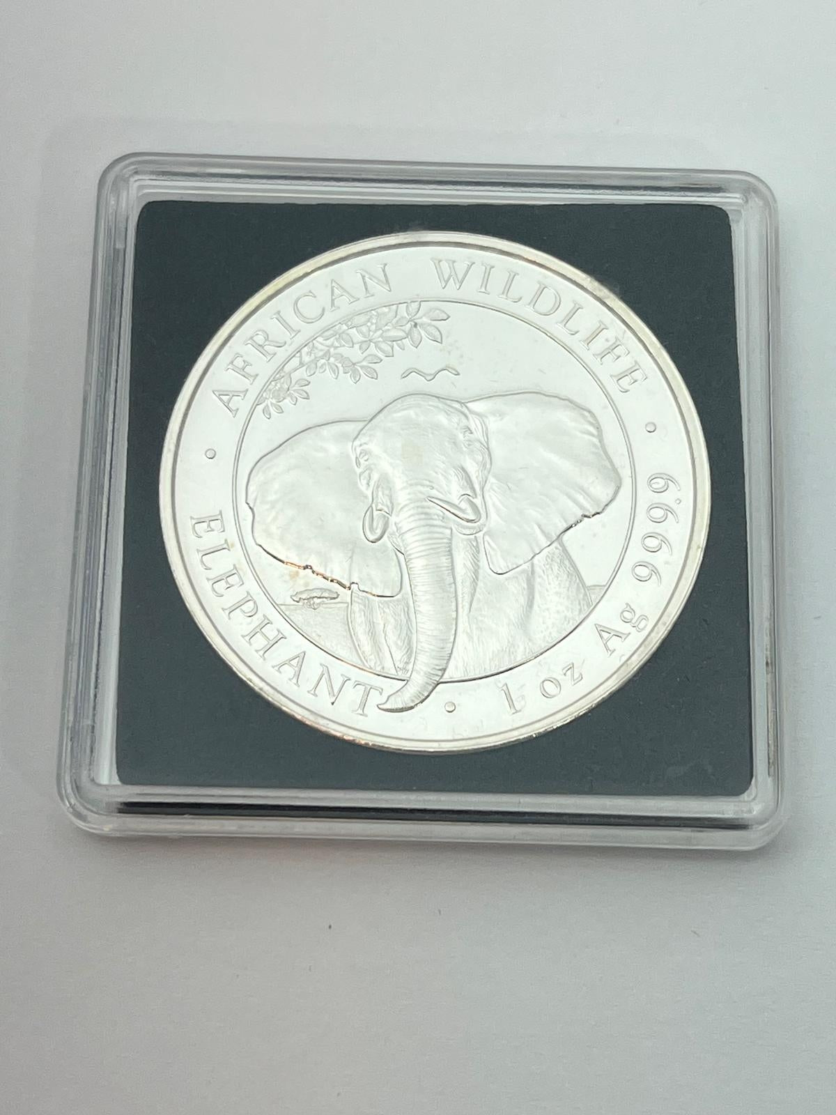 100 Shillings Somalian Elephant 2021 – 1 oz