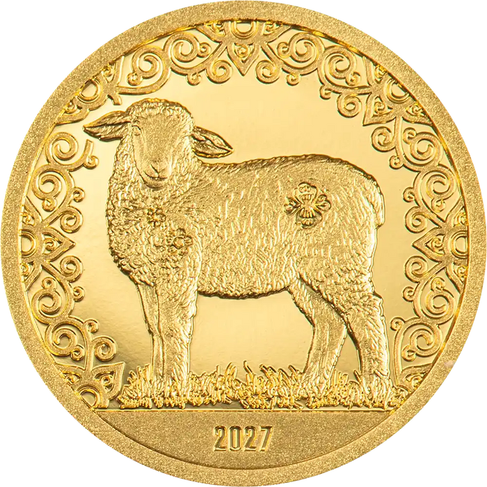 Mongolia - Lunar Year Collection - Sheep - Gold