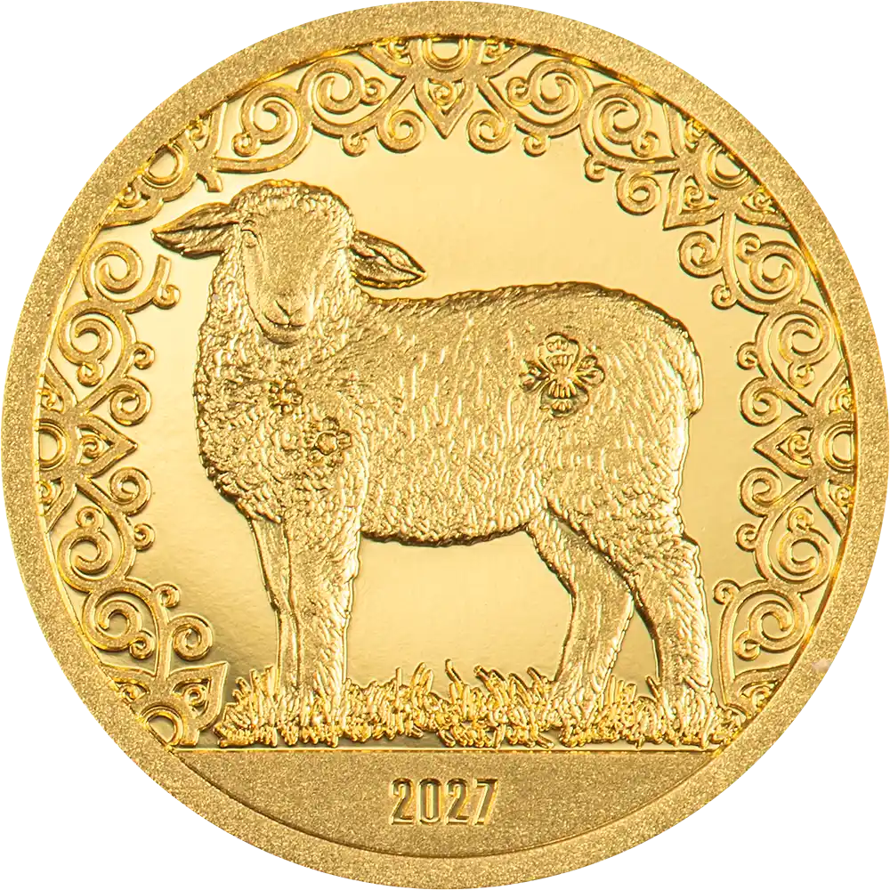 Mongolia - Lunar Year Collection - Sheep - Gold
