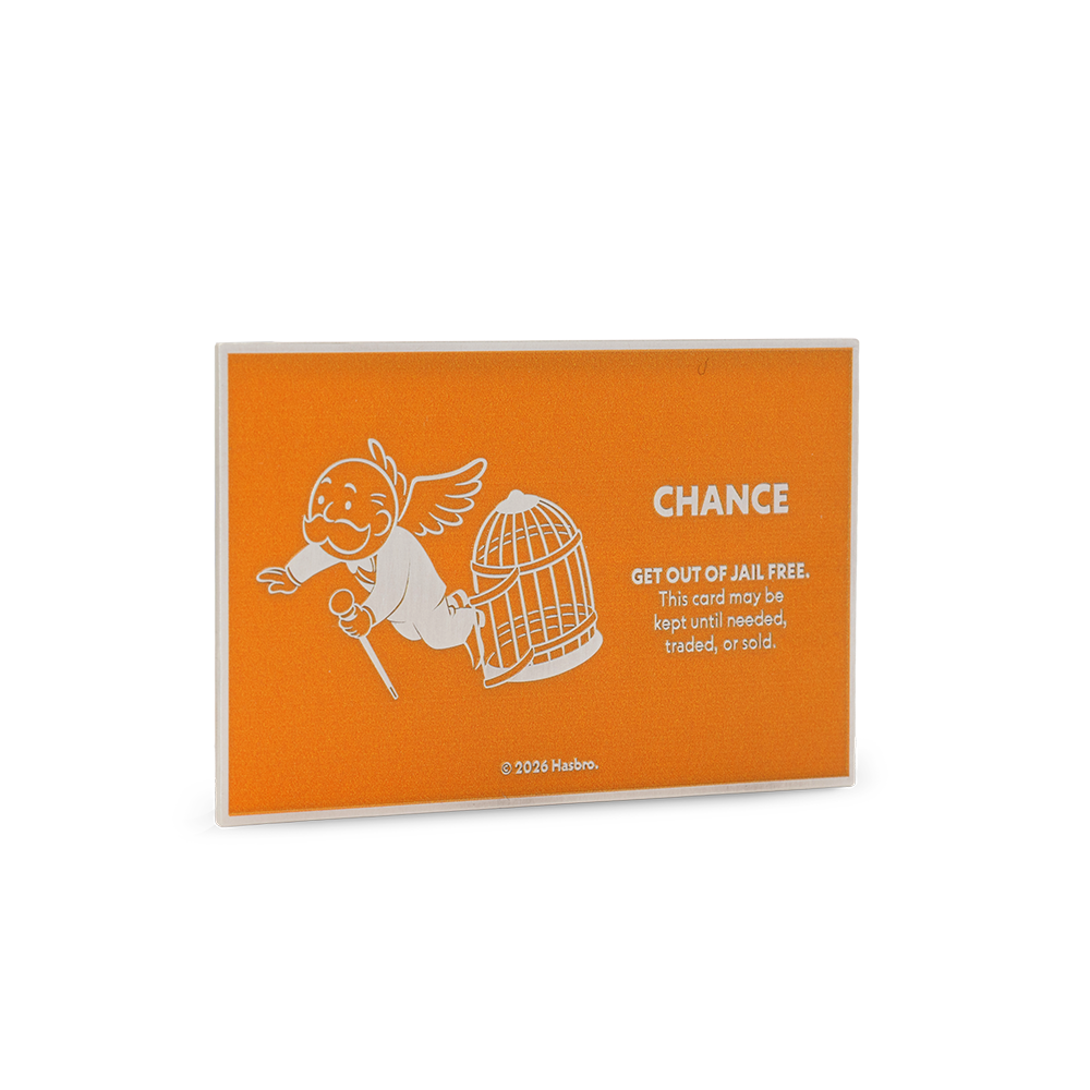 Niue - MONOPOLY - Chance Cards - Get out of Jail Free Card - 1 oz