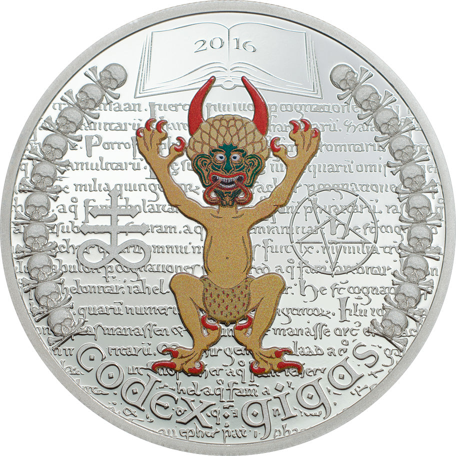 Equatorial Guinea - Codex Gigas – Devil’s Bible - 1 oz