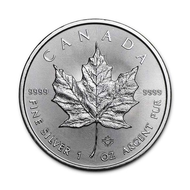 2019 - 1 oz - Canadian Silver Incuse Maple Leaf Coin