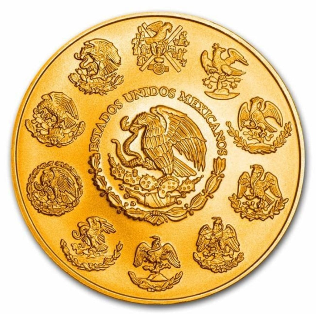 Mexico - Libertad Cinco de Mayo 24k Gold Gilded Colorized Silver Coin - 1 oz