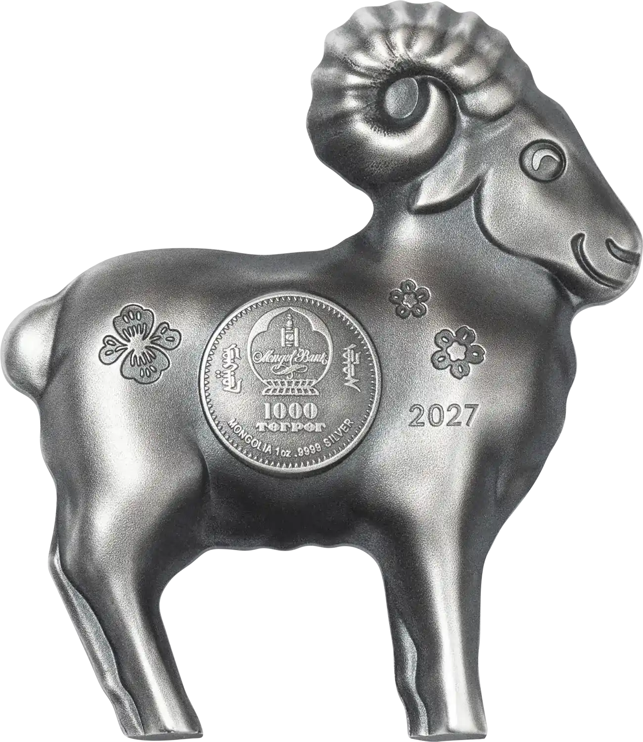 Mongolia - Lunar Year Collection – Fluffy Silver Sheep
