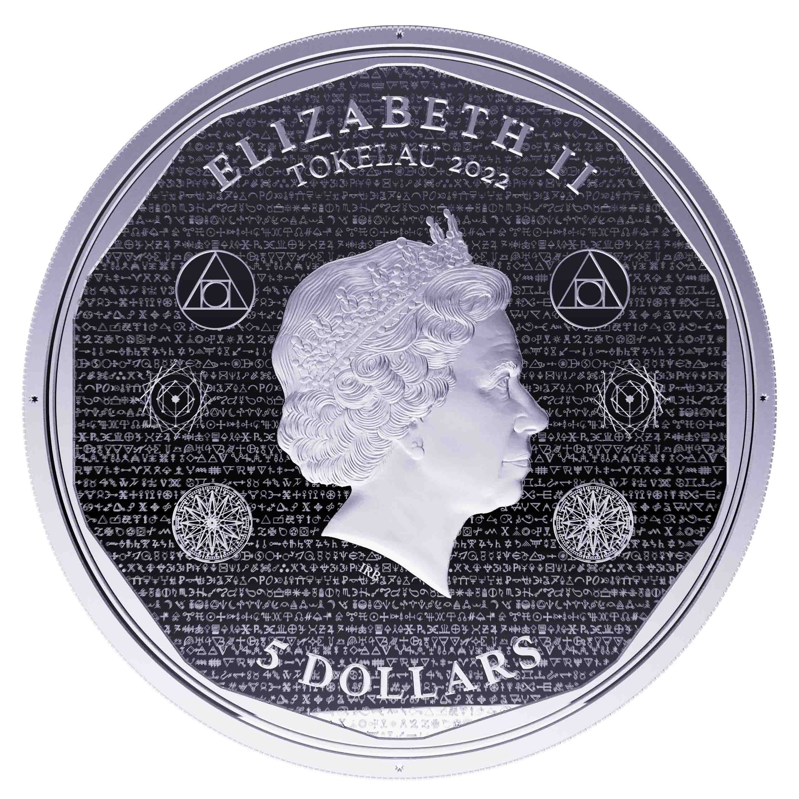 2022 - 1 oz - Tokelau Silver Vivat Humanitas Proof Coin (In Capsule)