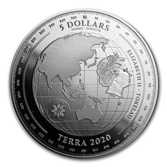 2020 - 1 oz - Tokelau Silver Terra Coin (In Capsule)
