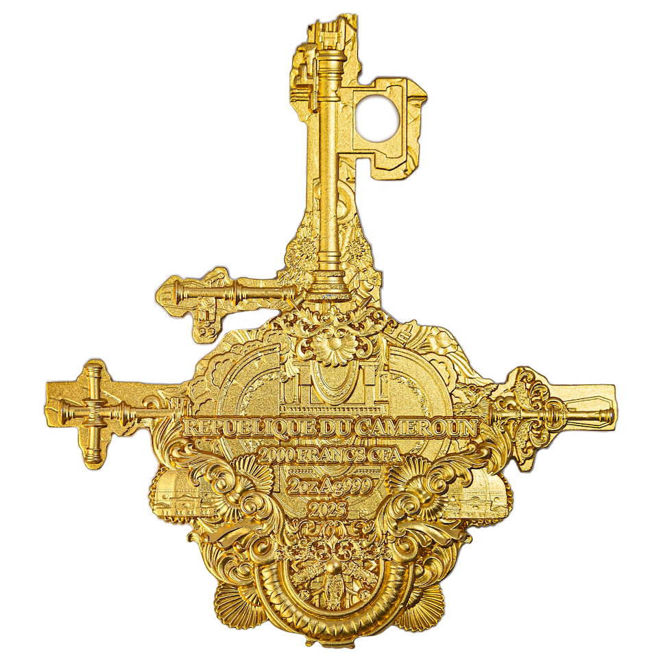 Cameroon - Saint Peter 12 Apostle Series GILDED - 2 oz