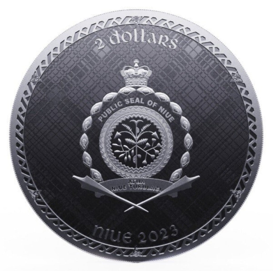 2023 - 1 oz - Niue Scottish Unicorn Heraldic Series Silver Coin (In Capsule)