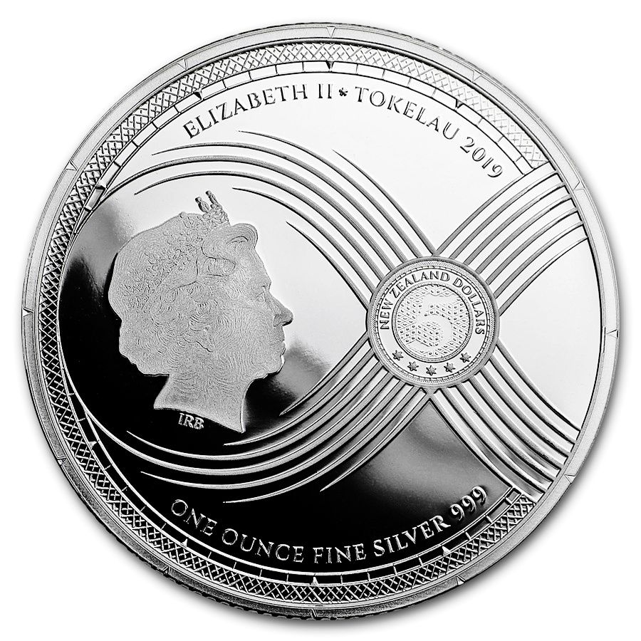 2019 - 1 oz - Tokelau Silver Chronos Silver Coin (In Capsule)