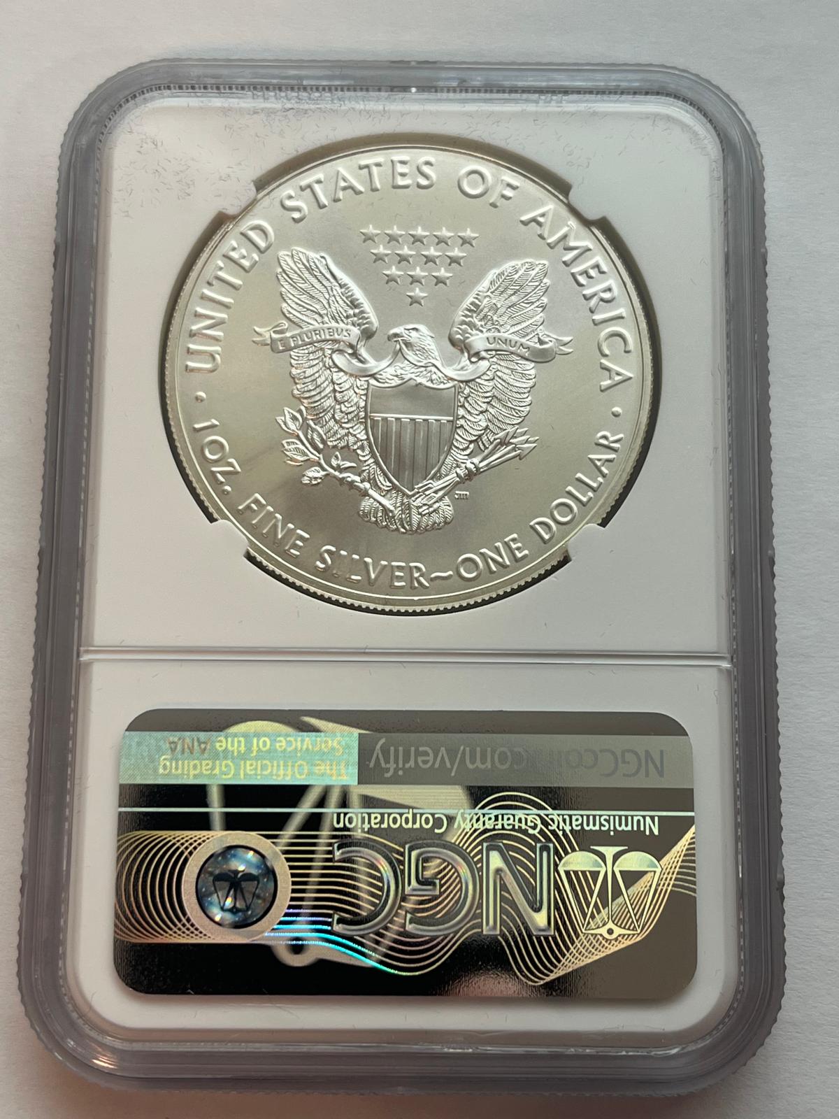 American - 2020 - Silver Eagle NGC MS 70 First day issue - 1 oz