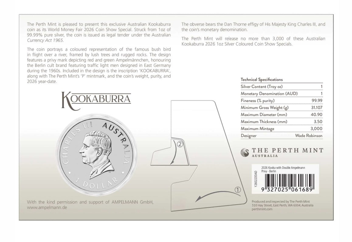 Australia - Kookaburra World Money Fair 2026 - 1 oz