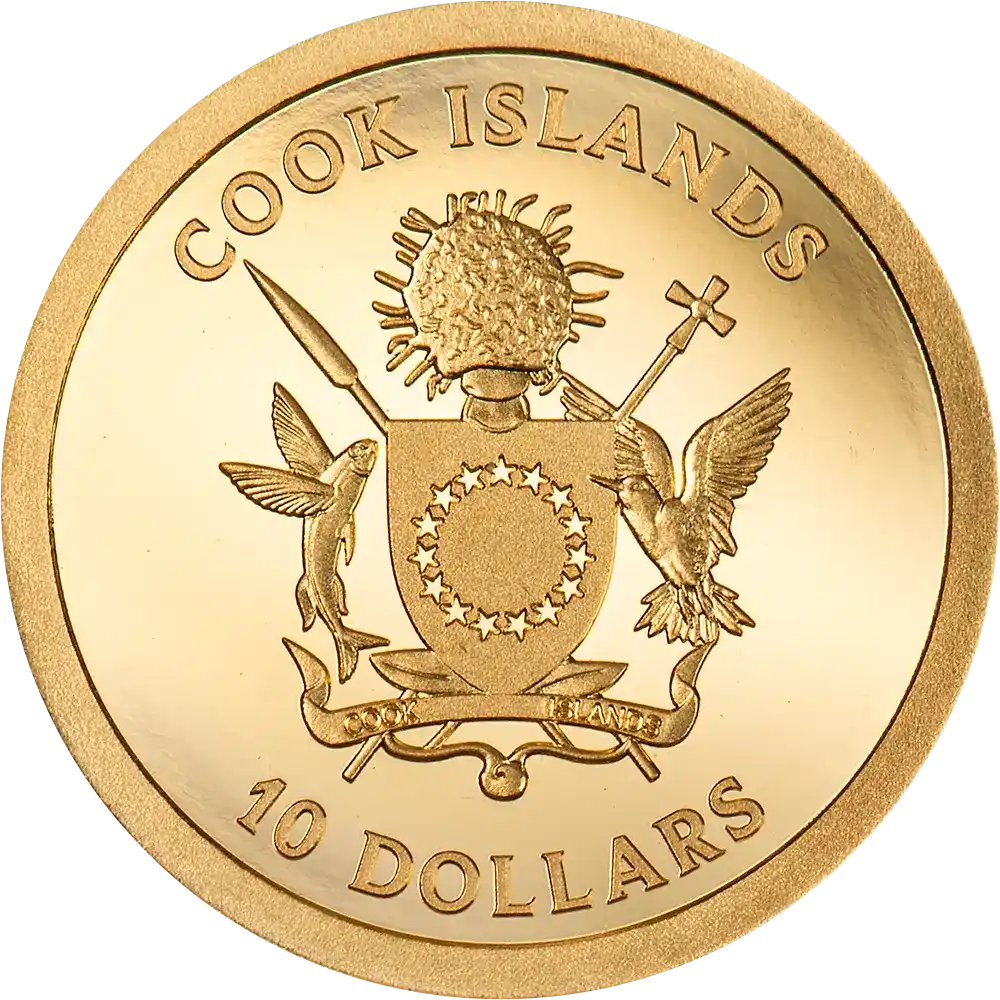 Cook Islands - Four Leaf Clover - Gold Luck