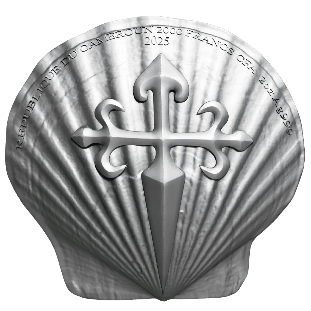 Cameroon - Saint James The Great 12 Apostle Series ANTIQUED - 2 oz