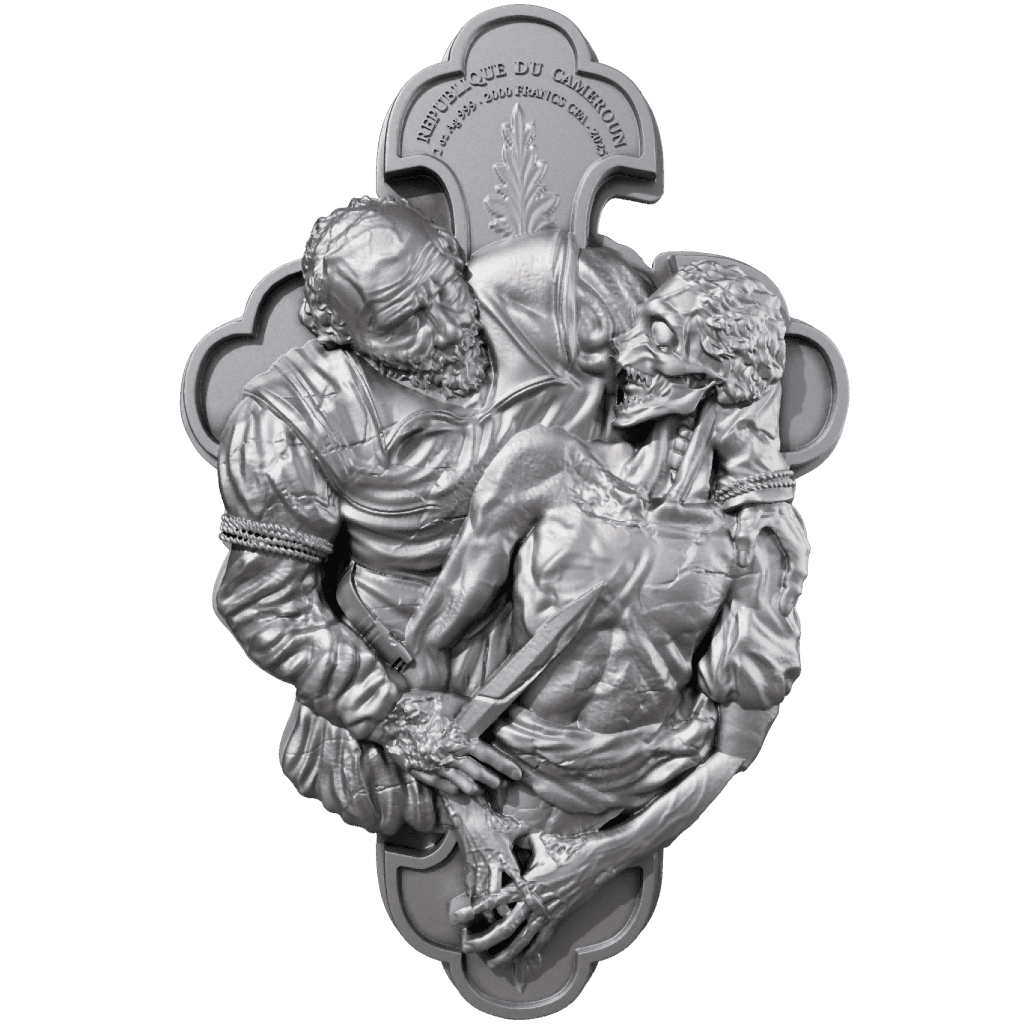 Cameroon - Saint Bartholomew 12 Apostle Series ANTIQUED - 2 oz