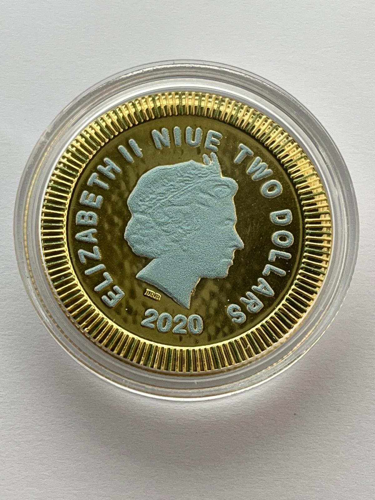 Athenian Owl – Bronze/Gold Background, Gold Eyes - 1 oz