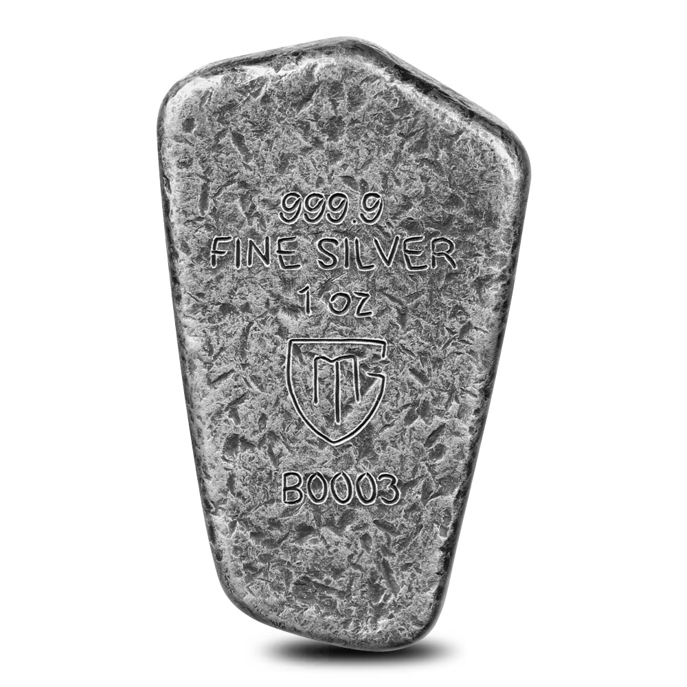 2025 Germania Runes - Laguz 1oz Silver Ennobled Cast Bar