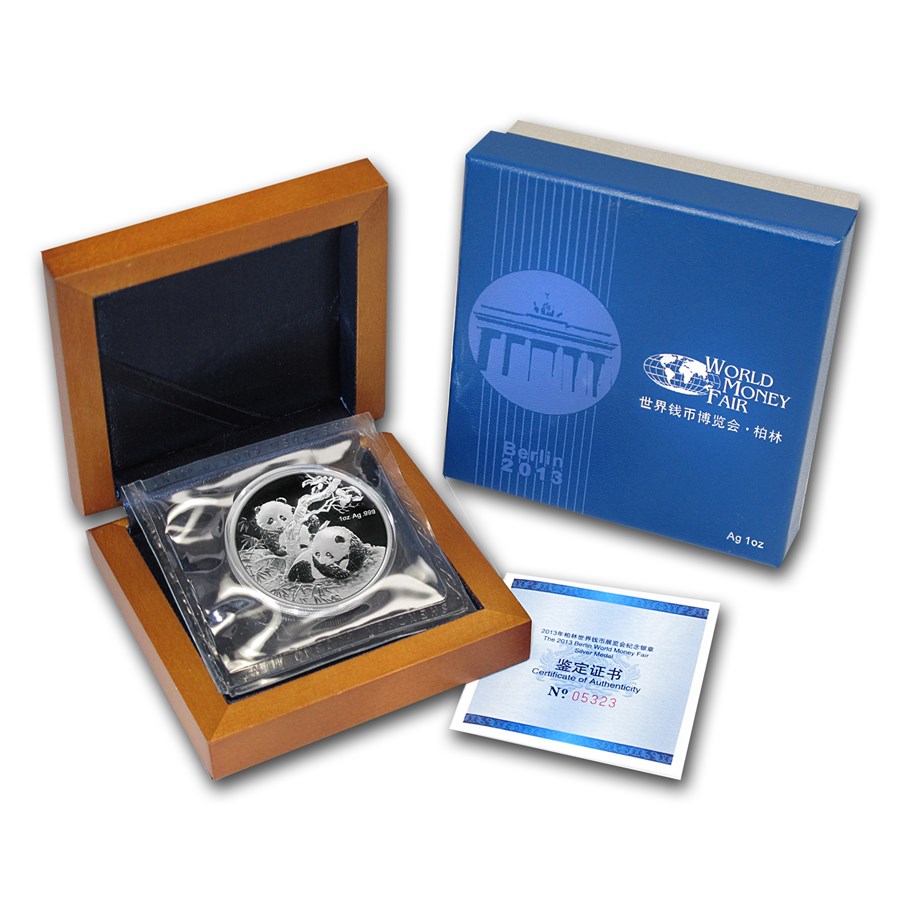 China - Panda - World money fair Proof - 30 g