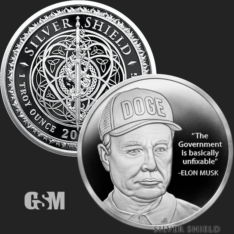 US - Silver Shield "World War MEme #158" Unfixable Proof Silver Round - 1 oz