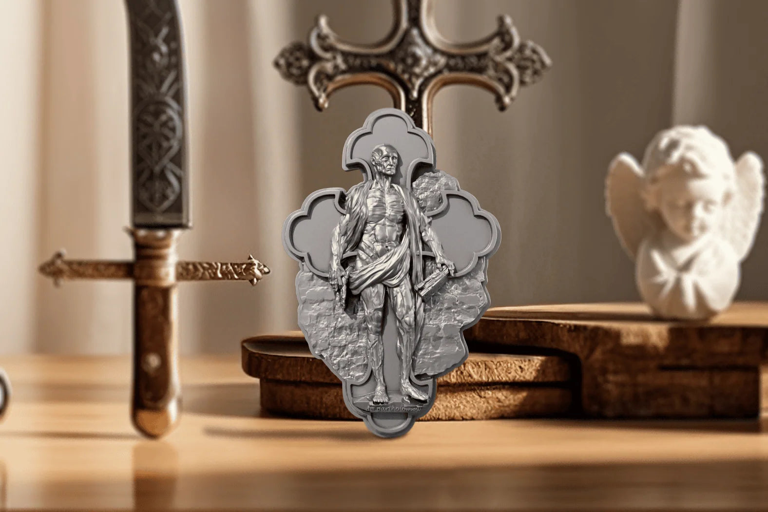 Cameroon - Saint Bartholomew 12 Apostle Series ANTIQUED - 2 oz