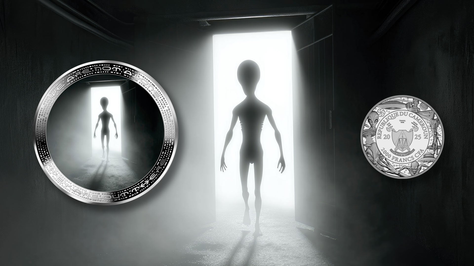 Alien in Door Opening – Alien & UFO series 2 oz